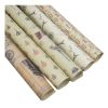 10 Rolls Vintage Kraft Paper Gift Wrapping Paper Birthday Holiday Wrapping Paper Random Color