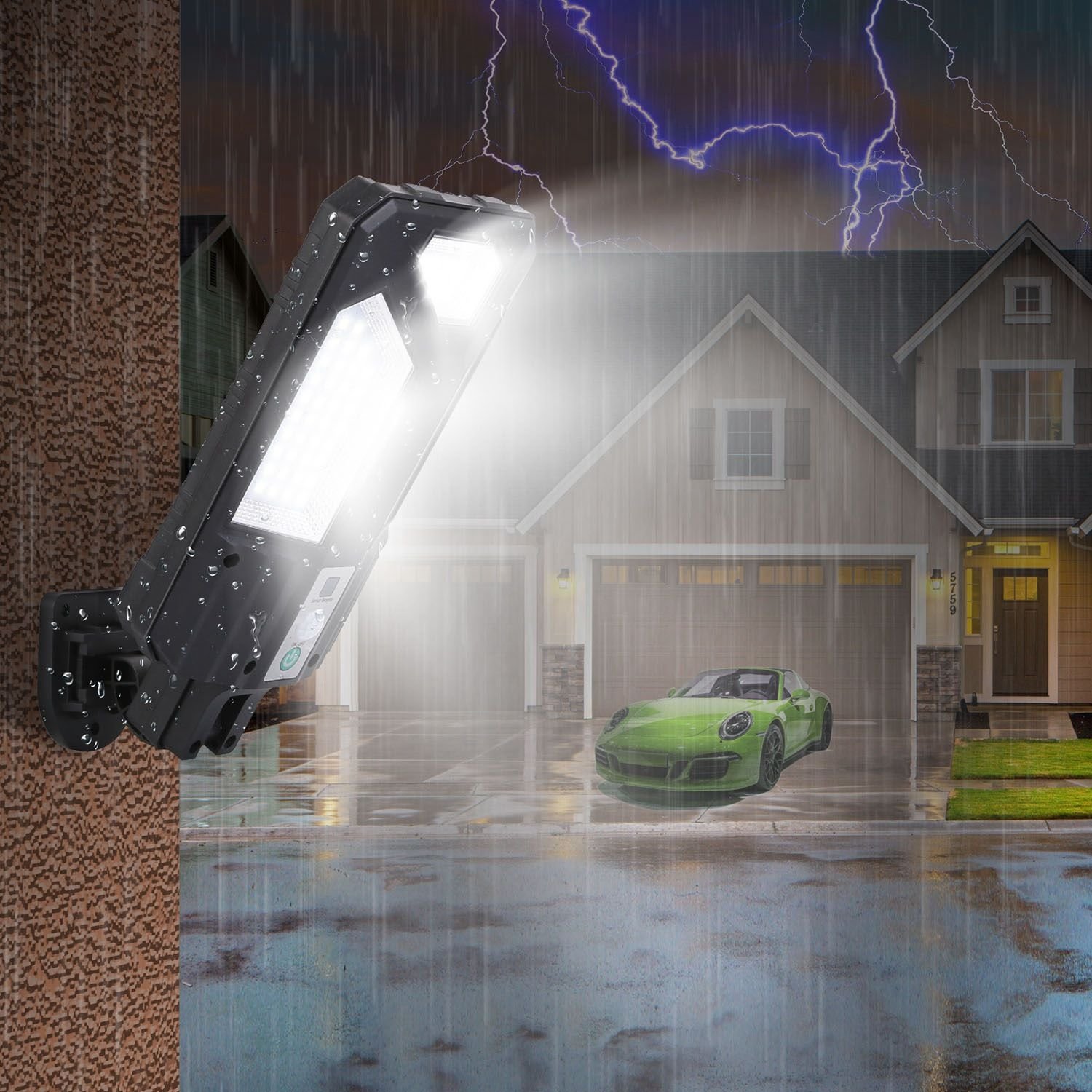 Solar Wall Light Outdoor 87 LED Beads PIR Motion Sensor Remote Control Wireless Lamps IP45 Waterproof Lighting for Garage Front Door Garden Pathway Solar Wall Light Outdoor 87 LED Beads PIR Motion Sensor Remote Control Wireless Lamps IP45 Waterproof Lighting for Garage Front Door Garden Pathway
